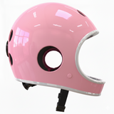 casque intégral enfant Mandi Bulle rose protection optimale pour enfant vue profil